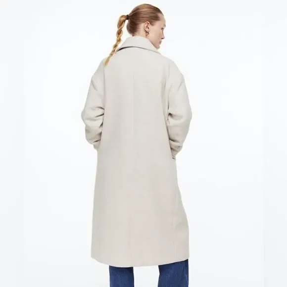 H&M Double-Breasted Oversized Coat - Picture 12 of 14